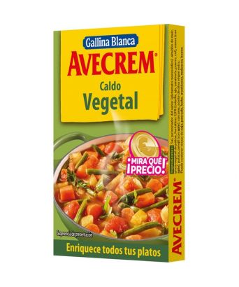 Caldo Avecrem Vegetal 8 pastillas 80 gr.