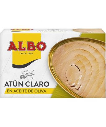 Atún claro en aceite de oliva virgen extra Albo 120 gr.