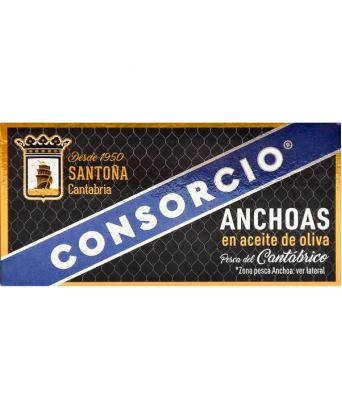 Anchoas en aceite de oliva Serie Oro Consorcio 29 gr.