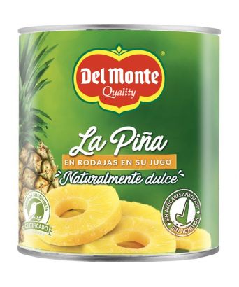 Chopped pineapple in its juice Del Monte 820 gr.