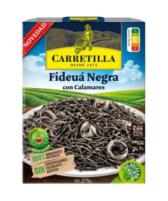 Fideuá black with squid Carretilla 250 gr.