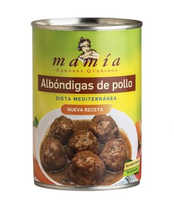 Albóndigas de pollo en salsa de hongos Mamía 400 gr.
