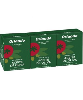 Tomate frito con aceite de oliva Orlando pack 3 ud.