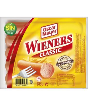 Hot Dog Wieners Clasicc Oscar Mayer 5 ud.