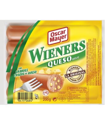 Salchichas Wieners Queso Oscar Mayer 5 ud.