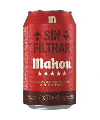 Unfiltered Mahou beer 6 units x 33 cl