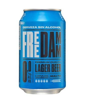 Bière blonde 0% d´alcool Free Damm 8 ud x 33 ml