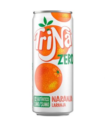 Trina orange flavor Zero 33 cl. pack 8 latas