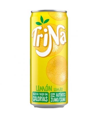 Trina 33 cl lemon flavor. pack 8 cans