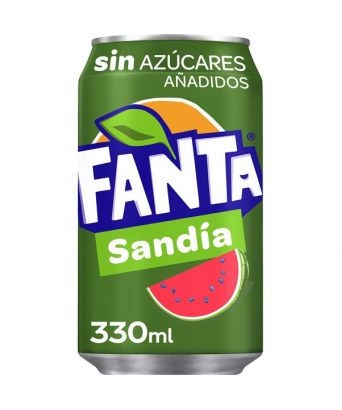 Fanta watermelon flavor without sugar 33 cl. x 8 cans