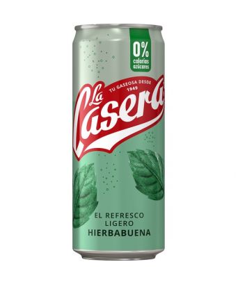 Gaseosa sabor hierbabuena sin azúcar La Casera 6 ud.