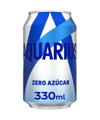Aquarius Flavored Lemon Zero33 Cl. Pack 8 Cans
