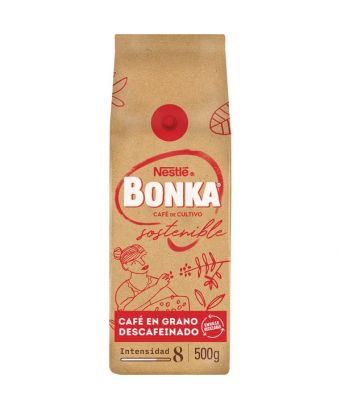 Café Descafeinado en grano Bonka 500 gr.