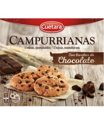 Biscuits aux pépites de chocolat Campurrianas 450 gr.