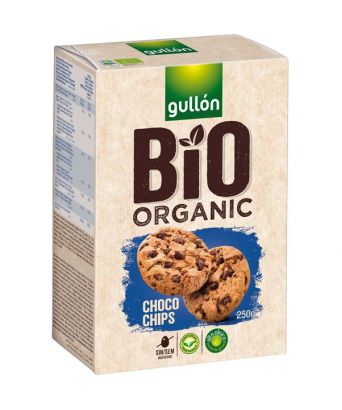Kekse Choco Chips Bio Organic Gullón 250 gr