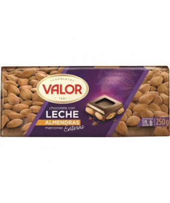 Milk Chocolate Tablet with Almonds Valor