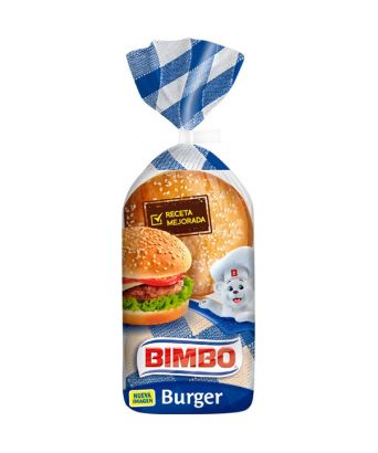 Mini hamburger buns Bimbo 12 units. 260 gr.