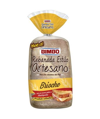 Bimbo Brot in Scheiben geschnitten Artisan Style Brioche 550