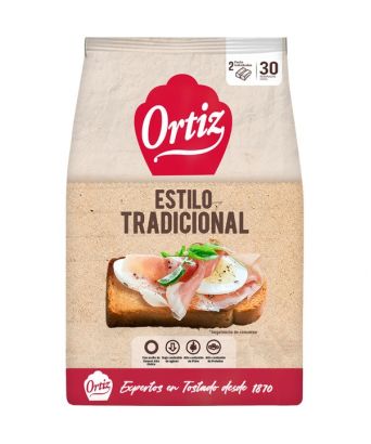 Panecillo Ortiz tostado estilo tradicional 225 gr.