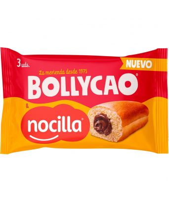 Stuffed bun Nocilla Bollycao 3 ud 135 gr