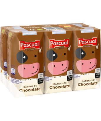 Batido sabor chocolate Pascual pack 6 ud.