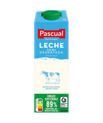 Semi-skimmed milk Pascual 1 l.