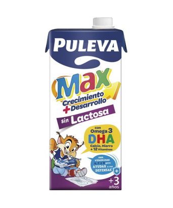 Puleva Max Leche energía y crecimiento con cereales y cacao Pack 6 mini  brik x 200 ml