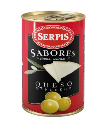 Oliven gefüllt mit Manchego Käse Serpis 130 gr.