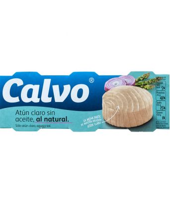 Atún claro al natural Calvo pack 3 ud.