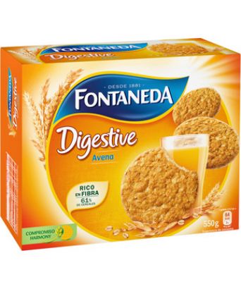 Galletas Digestive con avena Fontaneda