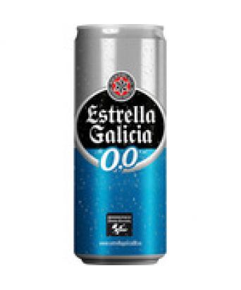 Cerveza sin alcohol Estrella Galicia 33 cl. 8 latas
