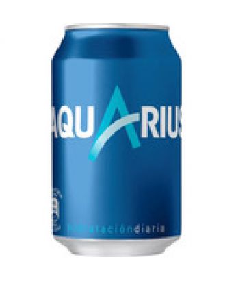Aquarius 33 cl lemon flavor.Pack 8 cans