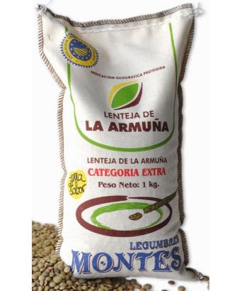 Lentils IGP from Armuña Legumes Montes bag 1 kg.