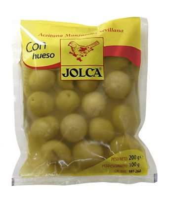 Manzanilla Oliven mit Knochen Jolca