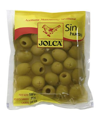 Entkernte Oliven manzanilla Jolca