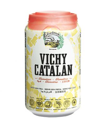Agua mineral con gas Vichy Catalán pack 6 latas