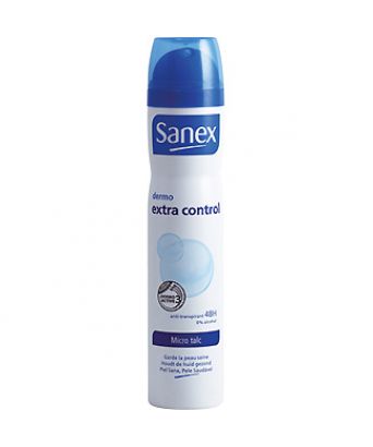 Desodorante spray Sanex Dermo extra Control 200 ml.