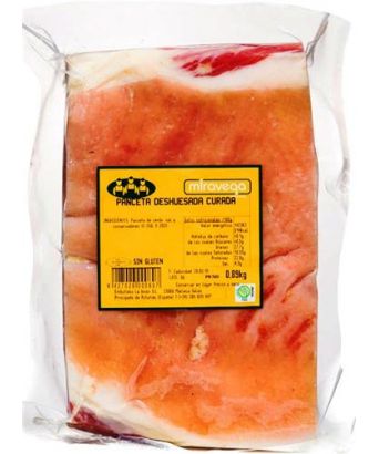 Boneless cured bacon Miravega 550 gr.