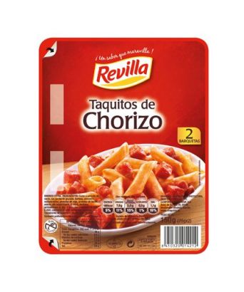 Chorizo en tacos Revilla pack 2 x 75 gr.
