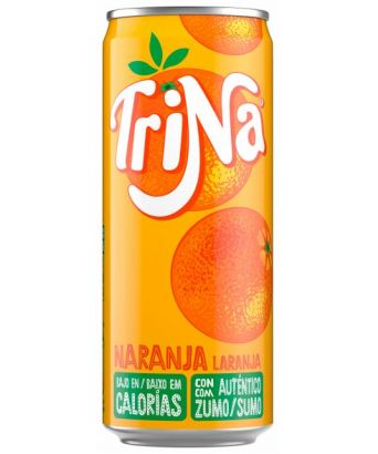 Trina orange flavor 33 cl. pack 8 latas