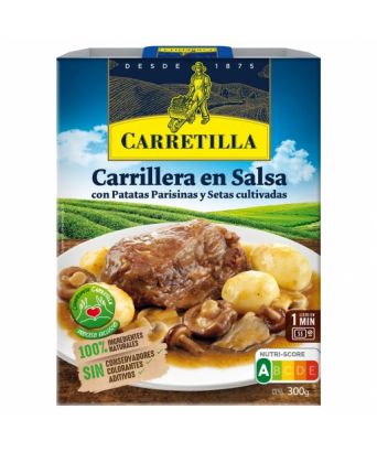 Carrilleras en salsa Carretilla 300 gr.