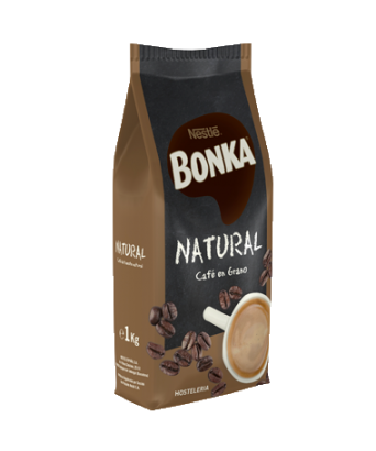 Café Natural en grano Bonka 1 kg.