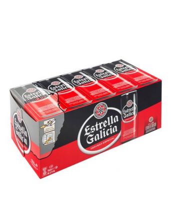 Estrella Galicia bière 33 cl. pack 24 ud.