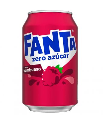 Fanta raspberry flavor without sugar 33 cl. x 8 cans
