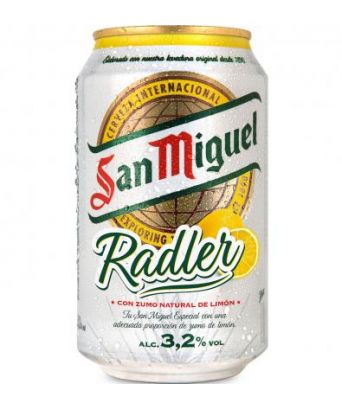 San Miguel citron Beer 33 cl .