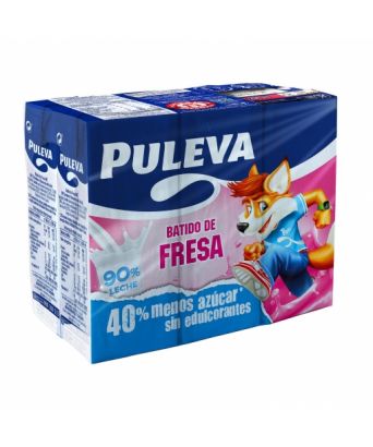 Milk-shake fraise Puleva pack 6 ud. x 200 ml