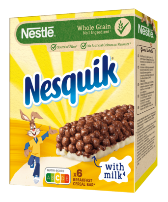 Barritas Nesquik Nestlé cereales 6 ud. x 25 gr.
