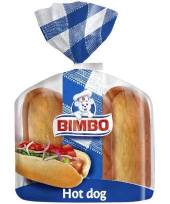 Pan perritos calientes Bimbo Hot Dog 12 ud. 660 gr.