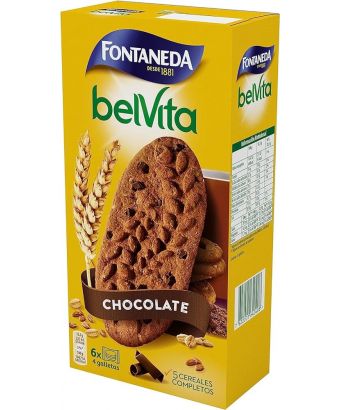 Galletas 5 cereales y chocolate Belvita Fontaneda 400 gr.