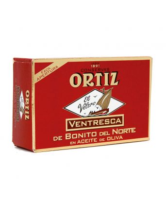 Ventresca Tuna Bonito del Norte en aceite de oliva Ortiz 109